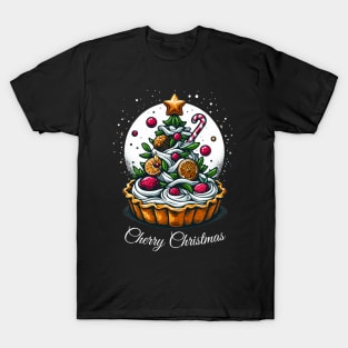 cherry christmas Tree T-Shirt